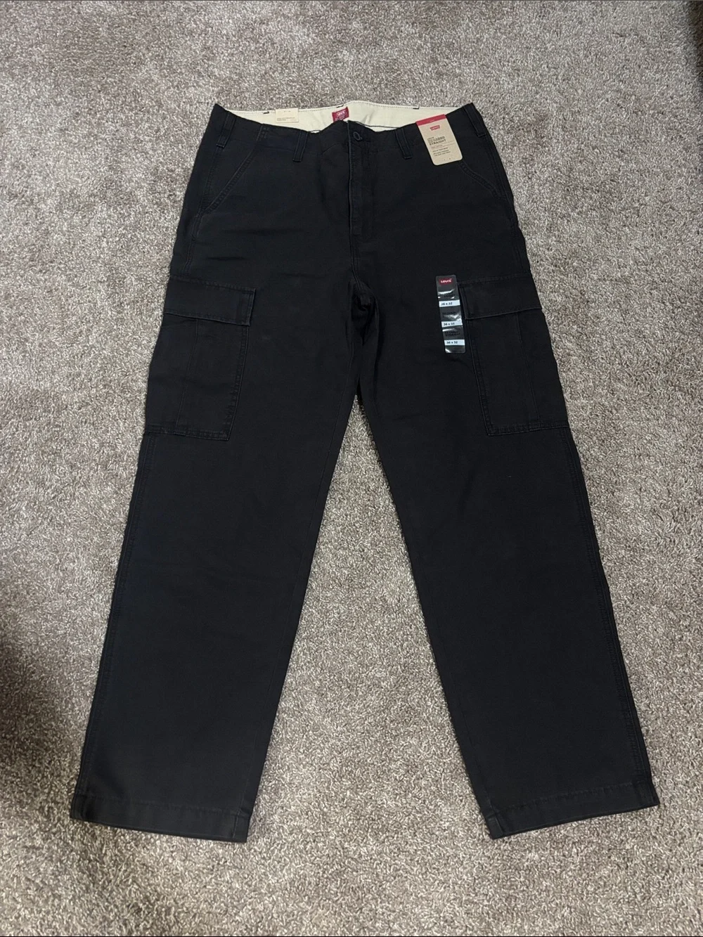 Levi's Men's Black Cargo Utility Pants